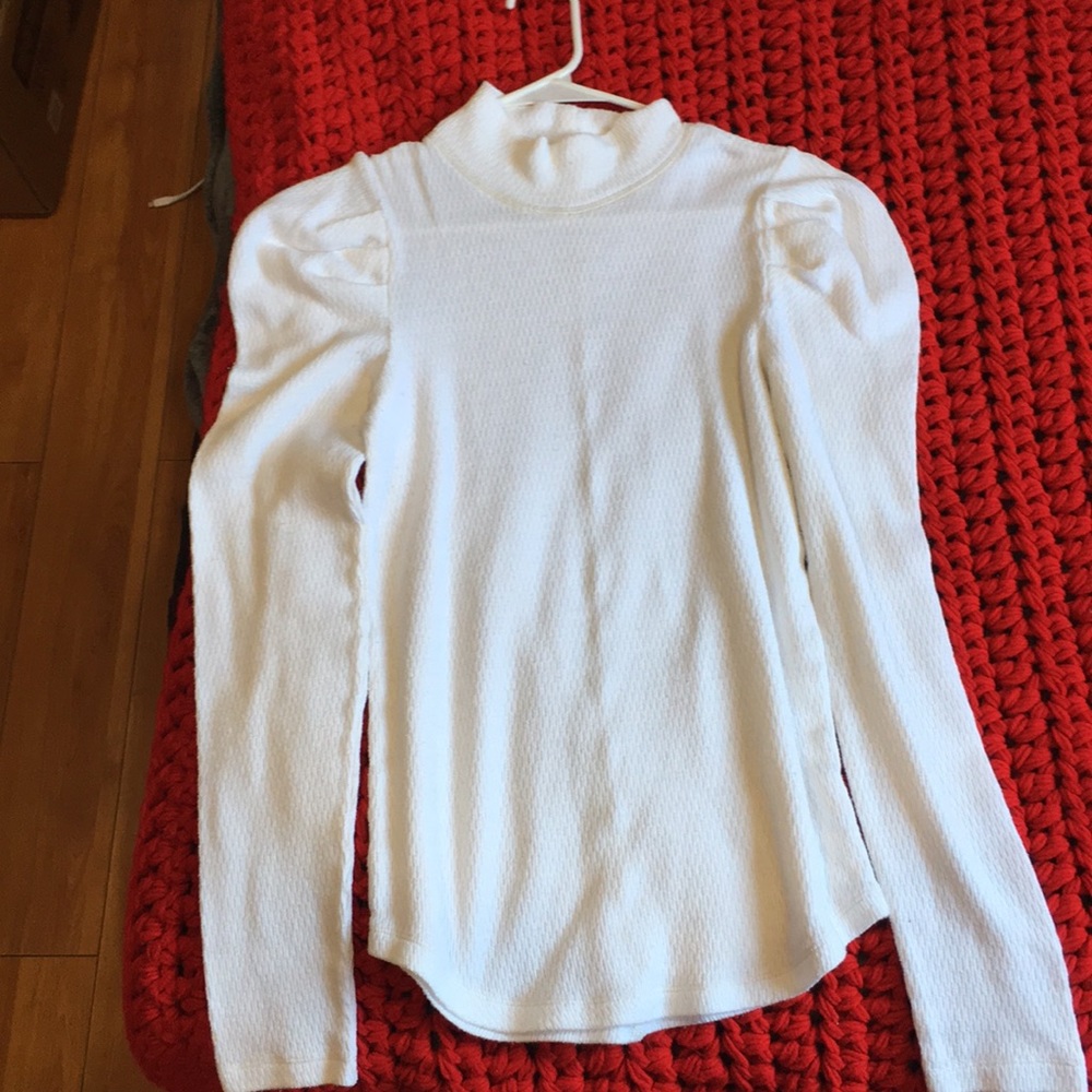 Free people white turtle neck